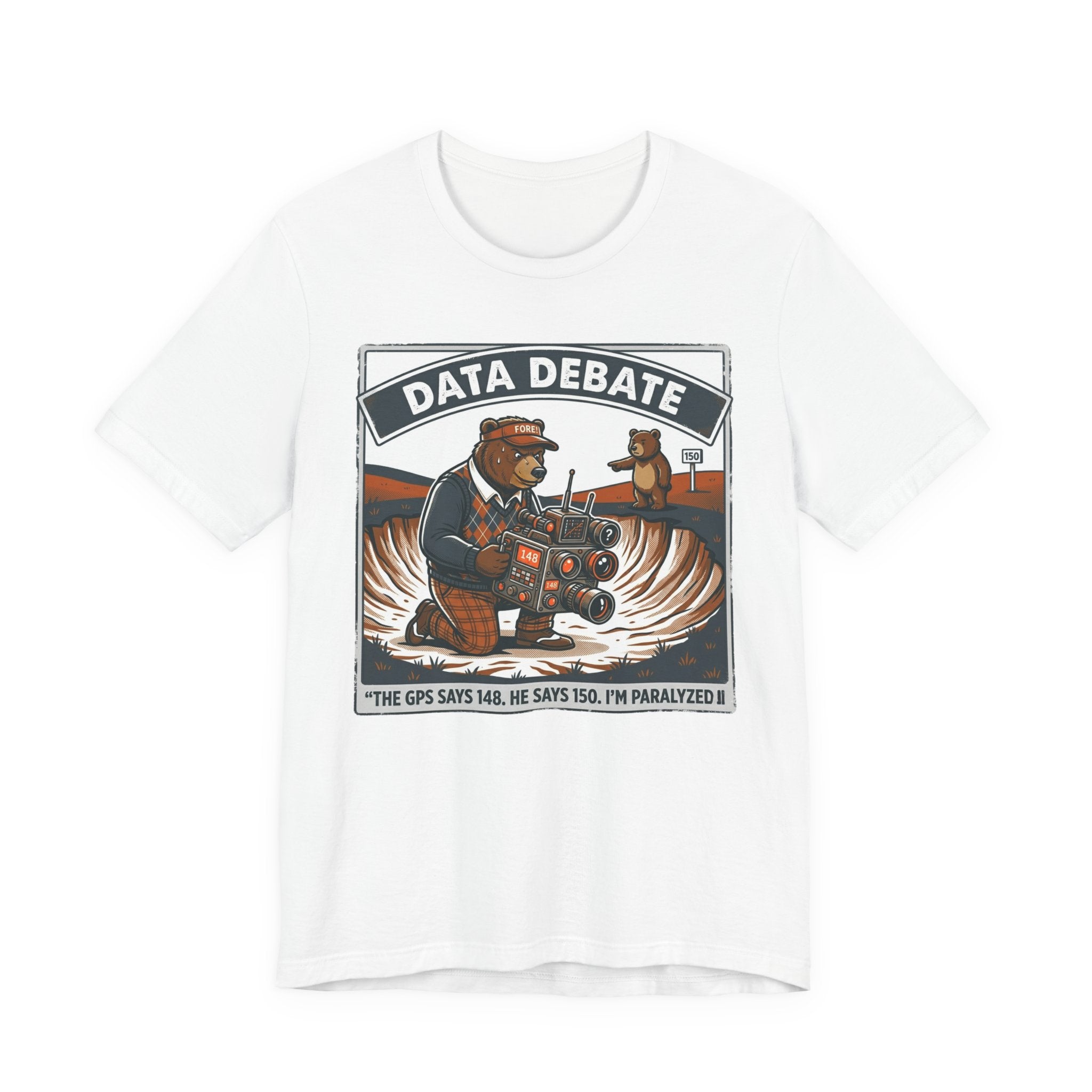 Caddie Conflict Funny Golf T-Shirt | Golf Water Hazard Humor | Golfer Gift Tee