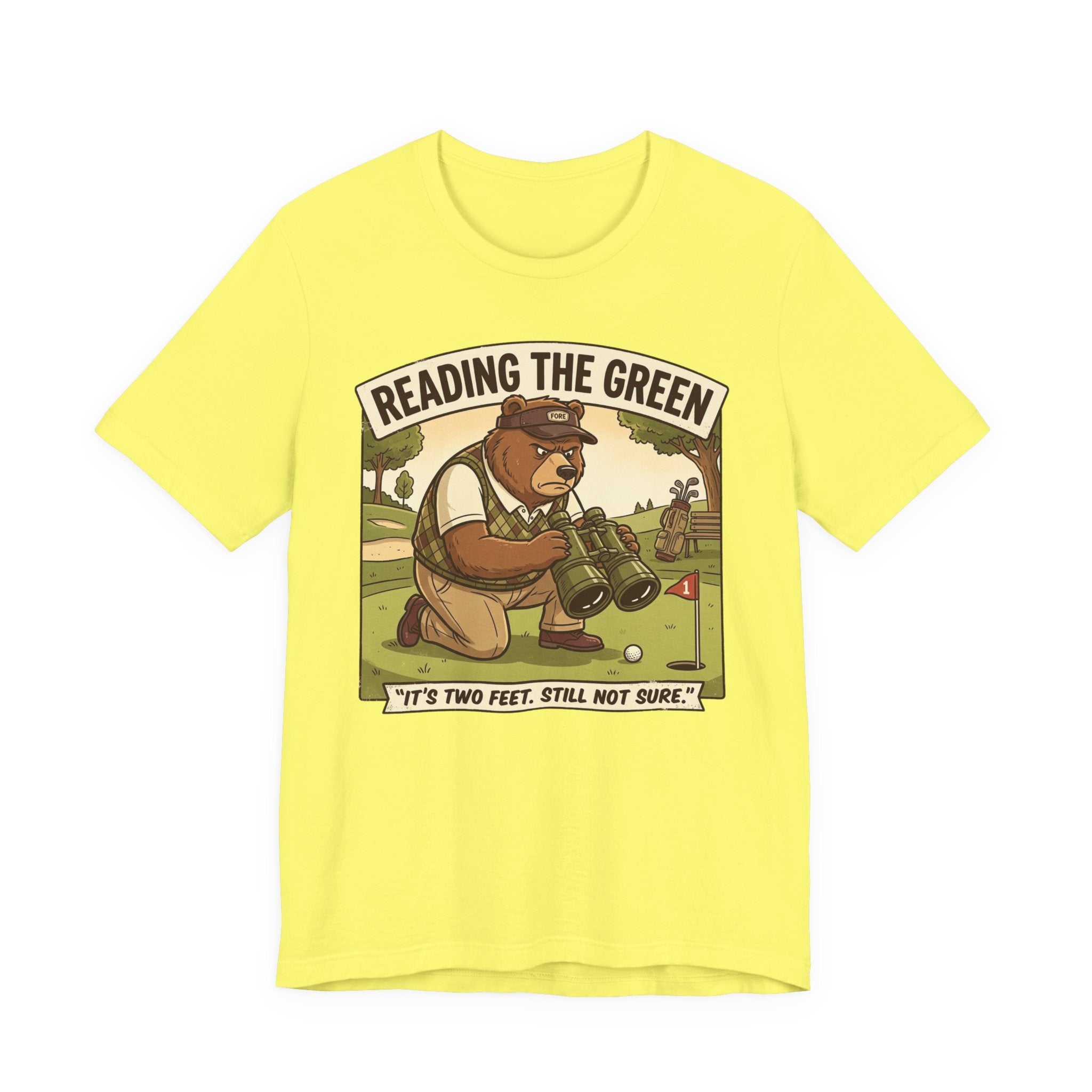Reading the Green Funny Golf T-Shirt | Golf Putting Humor | Golfer Gift Tee