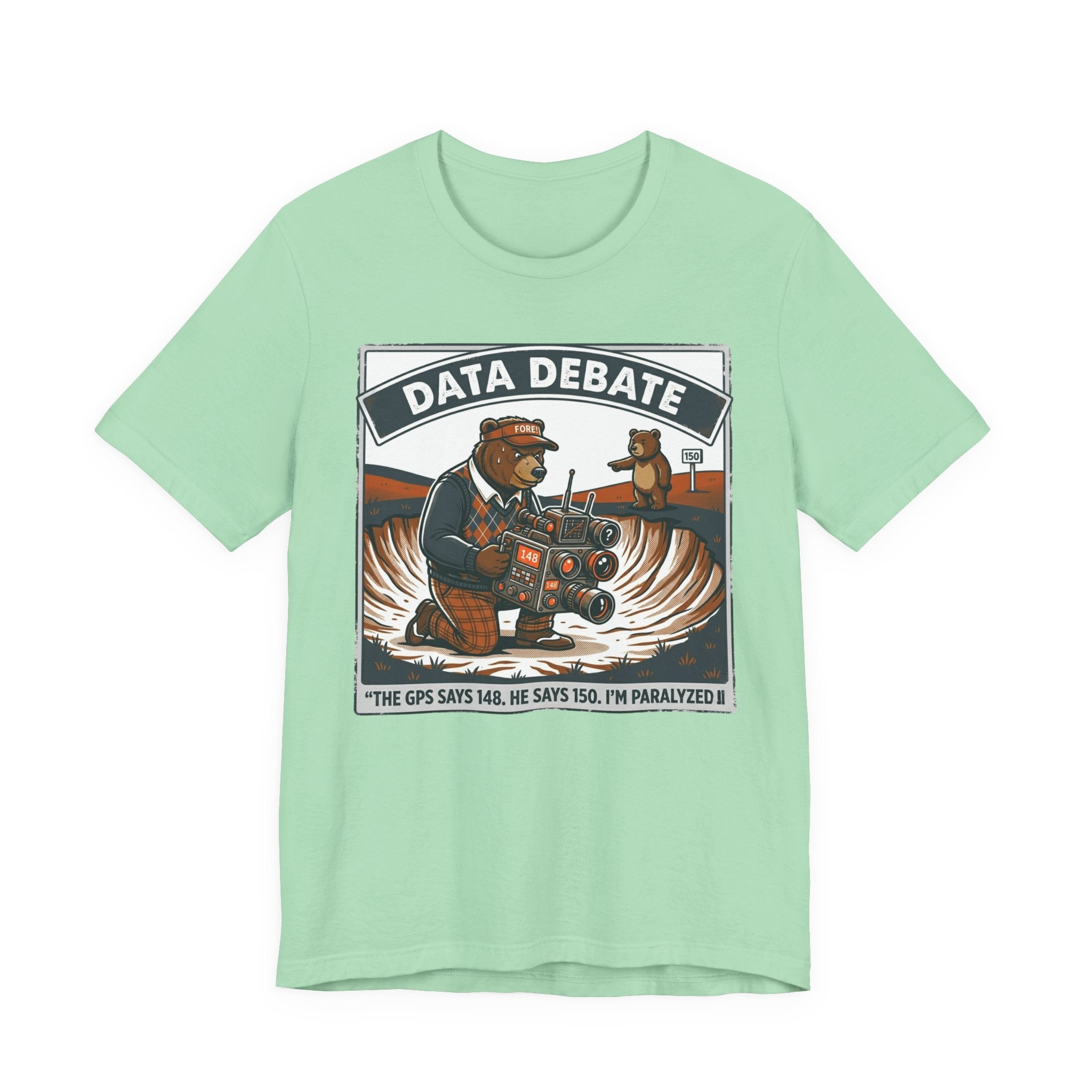 Caddie Conflict Funny Golf T-Shirt | Golf Water Hazard Humor | Golfer Gift Tee