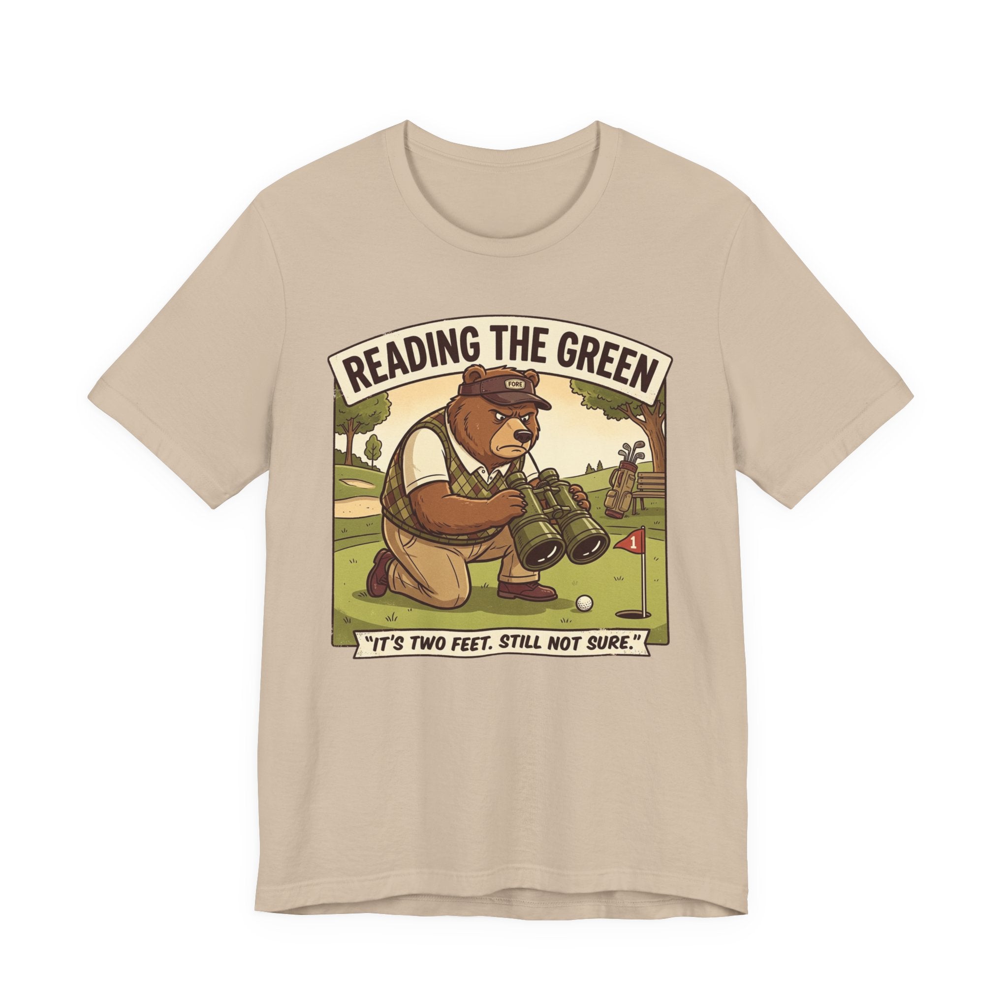 Reading the Green Funny Golf T-Shirt | Golf Putting Humor | Golfer Gift Tee
