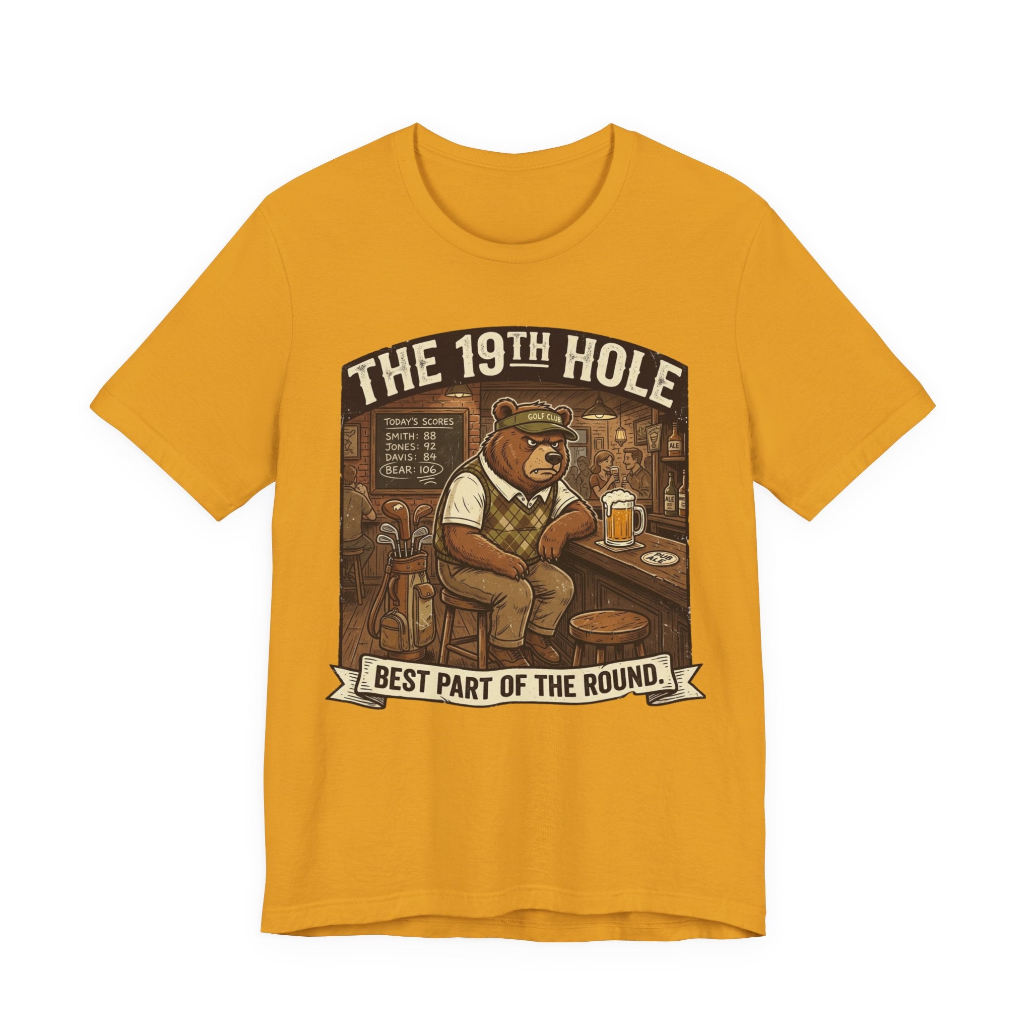 The 19th Hole Funny Golf T-Shirt | Golf Bar Humor | Golfer Gift Tee