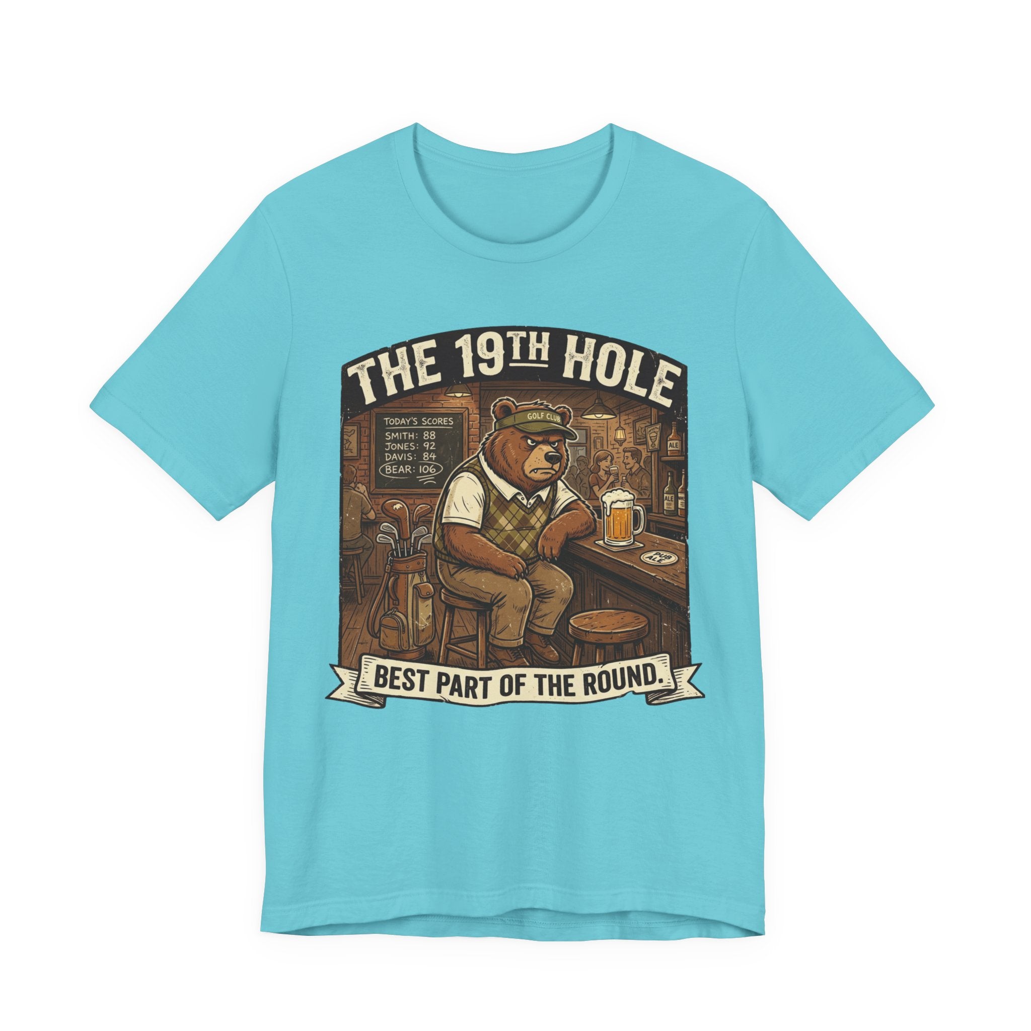 The 19th Hole Funny Golf T-Shirt | Golf Bar Humor | Golfer Gift Tee
