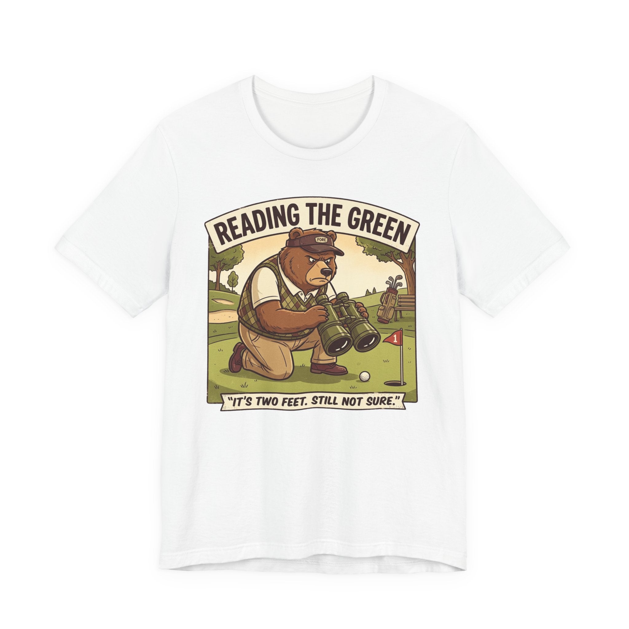 Reading the Green Funny Golf T-Shirt | Golf Putting Humor | Golfer Gift Tee