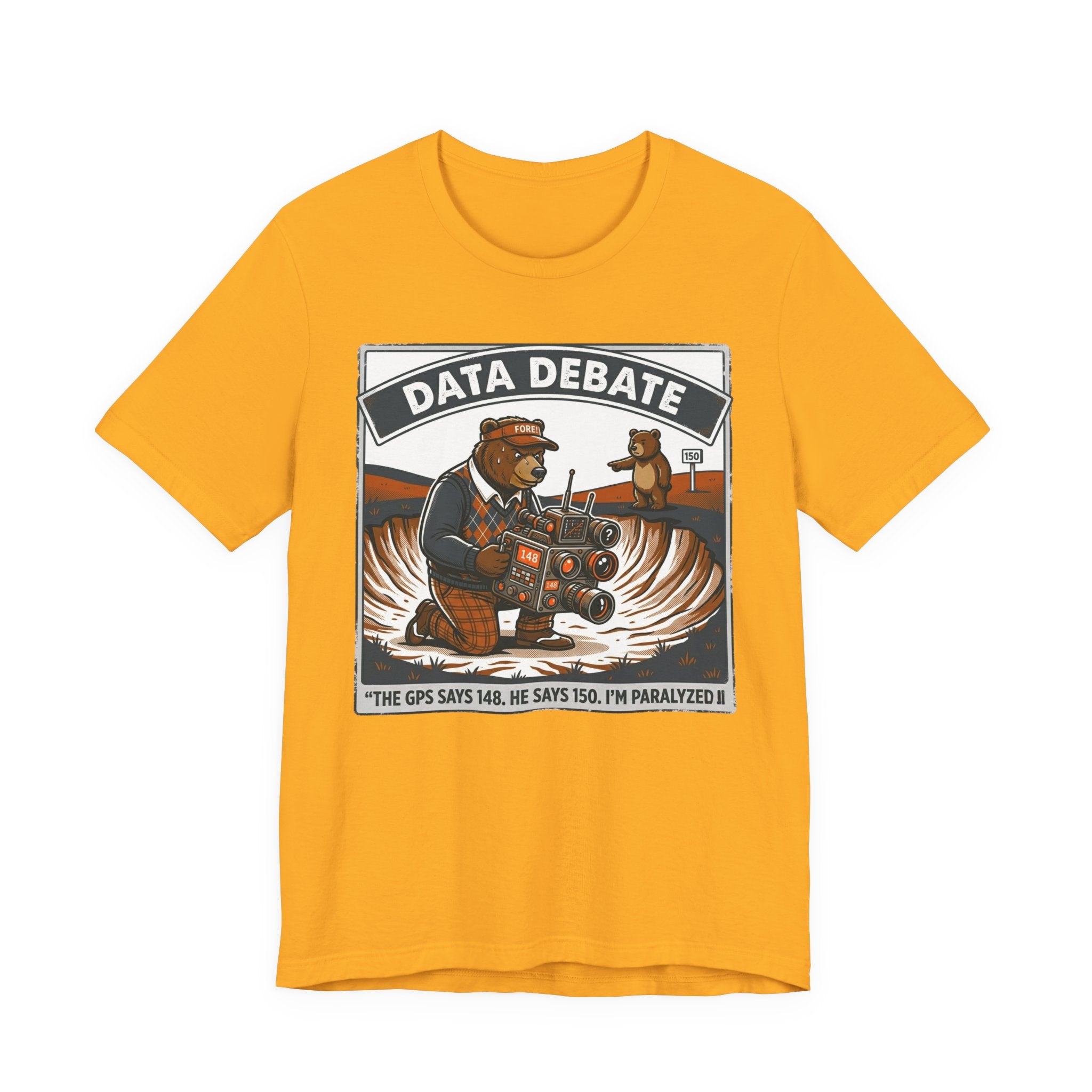 Caddie Conflict Funny Golf T-Shirt | Golf Water Hazard Humor | Golfer Gift Tee