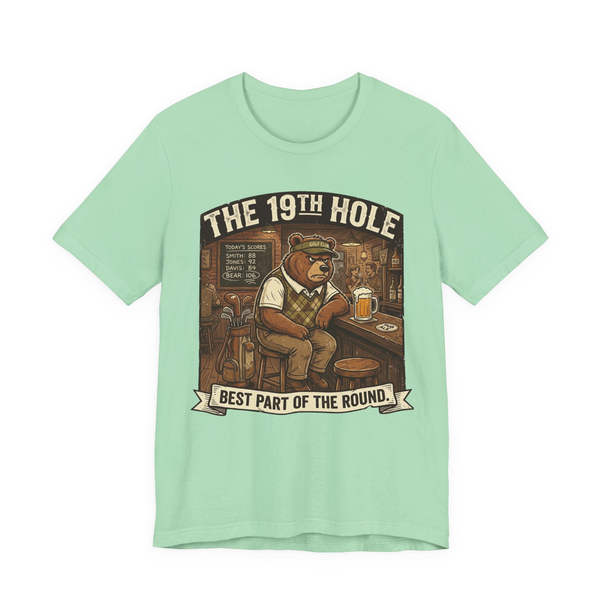 The 19th Hole Funny Golf T-Shirt | Golf Bar Humor | Golfer Gift Tee