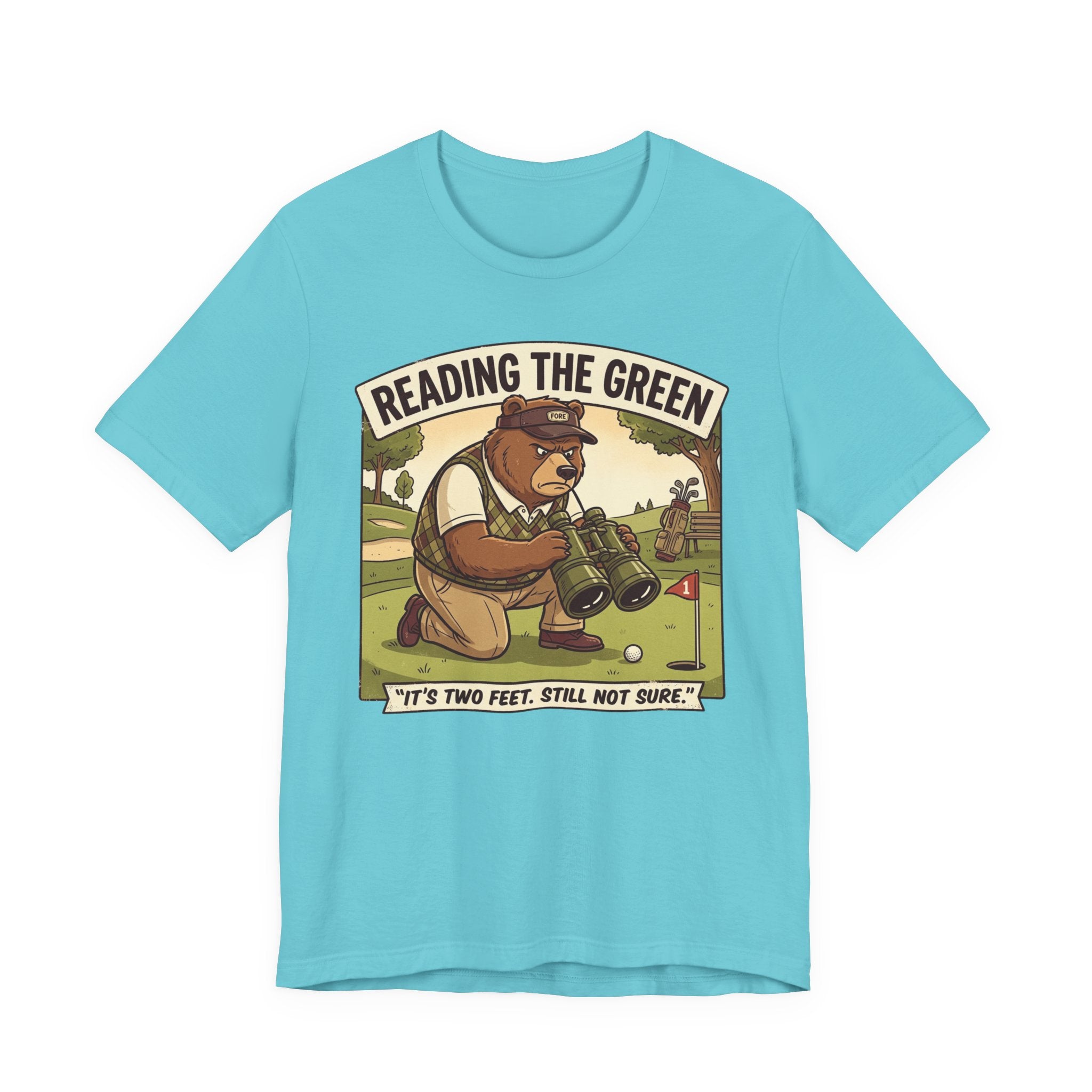 Reading the Green Funny Golf T-Shirt | Golf Putting Humor | Golfer Gift Tee
