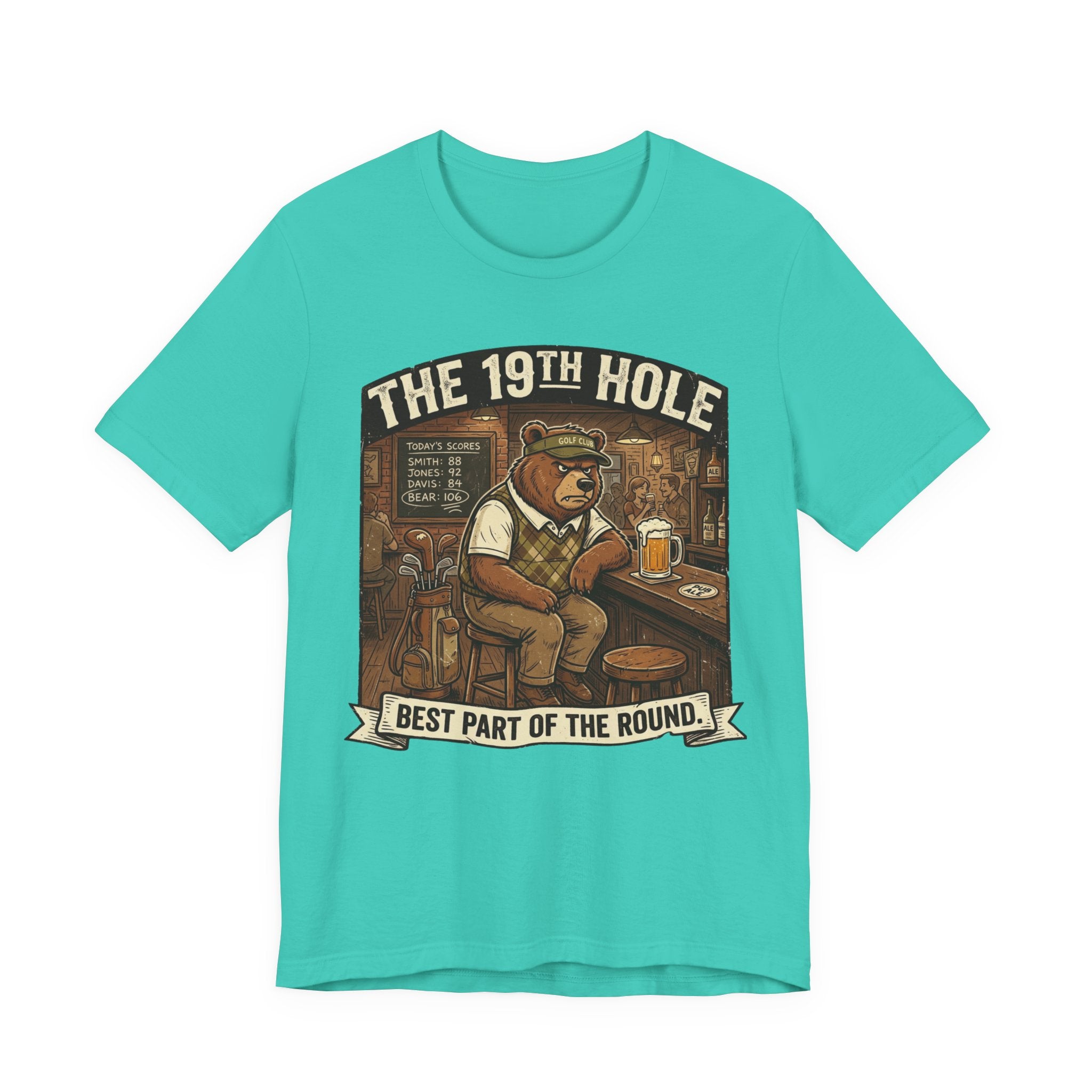 The 19th Hole Funny Golf T-Shirt | Golf Bar Humor | Golfer Gift Tee