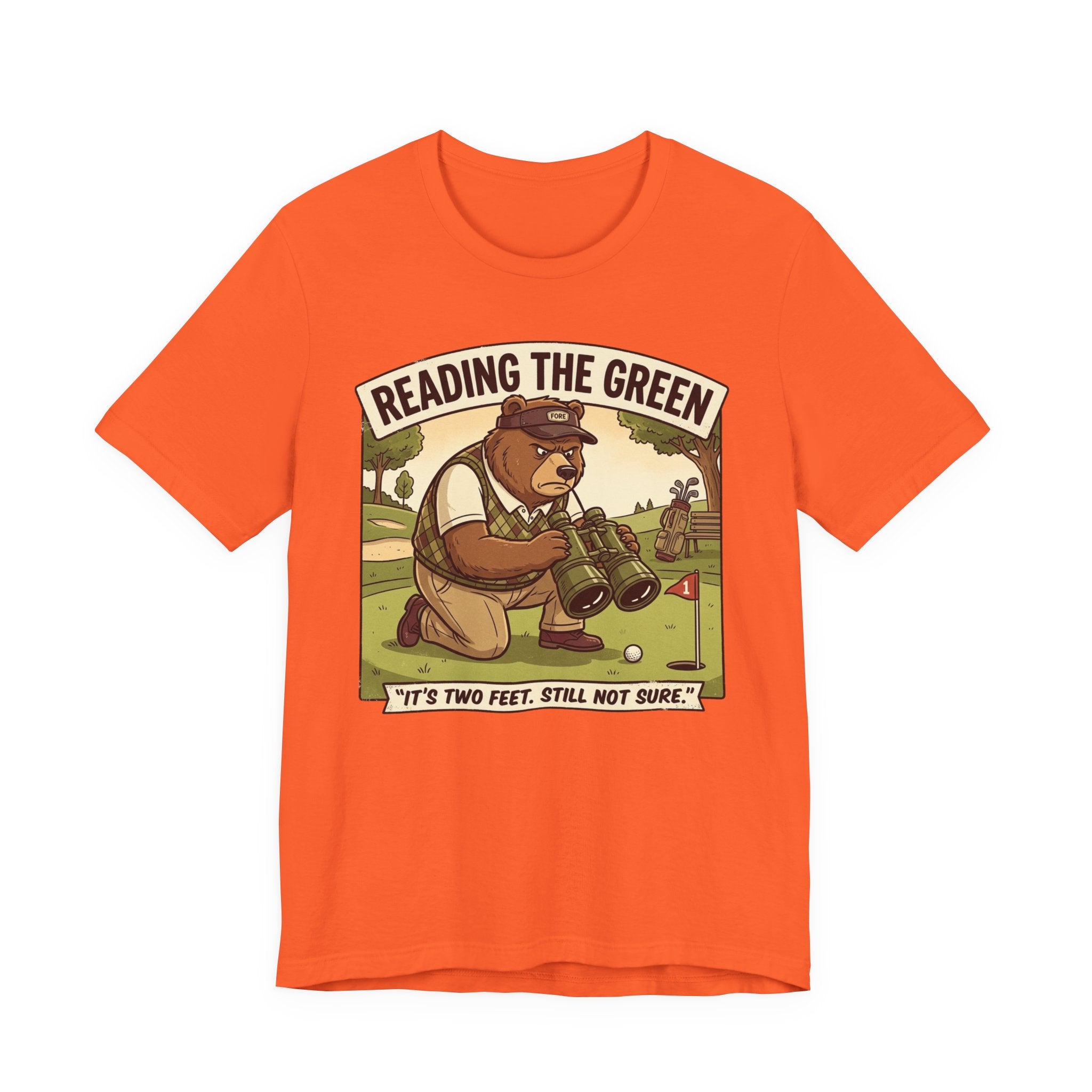 Reading the Green Funny Golf T-Shirt | Golf Putting Humor | Golfer Gift Tee