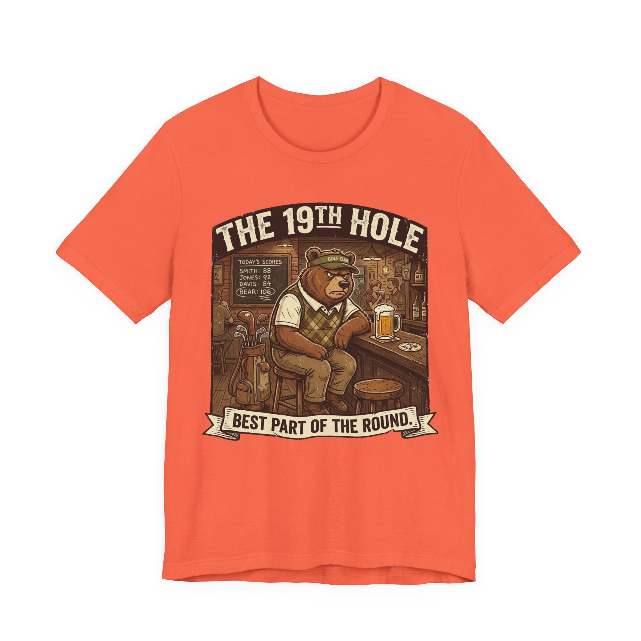 The 19th Hole Funny Golf T-Shirt | Golf Bar Humor | Golfer Gift Tee