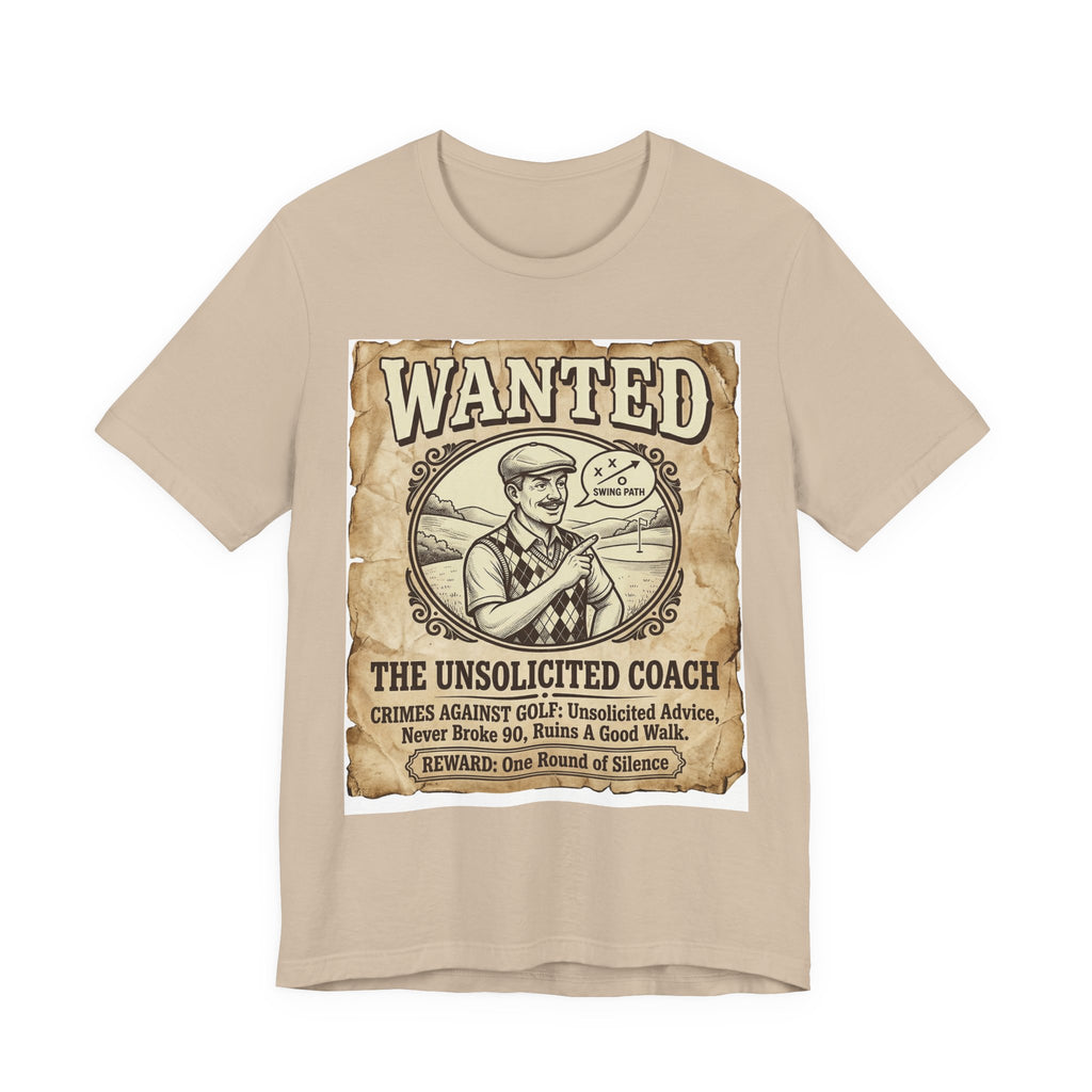 Wanted: The Unsolicited Coach Golf T-Shirt | Crimes Against Golf | Wild Green Golf