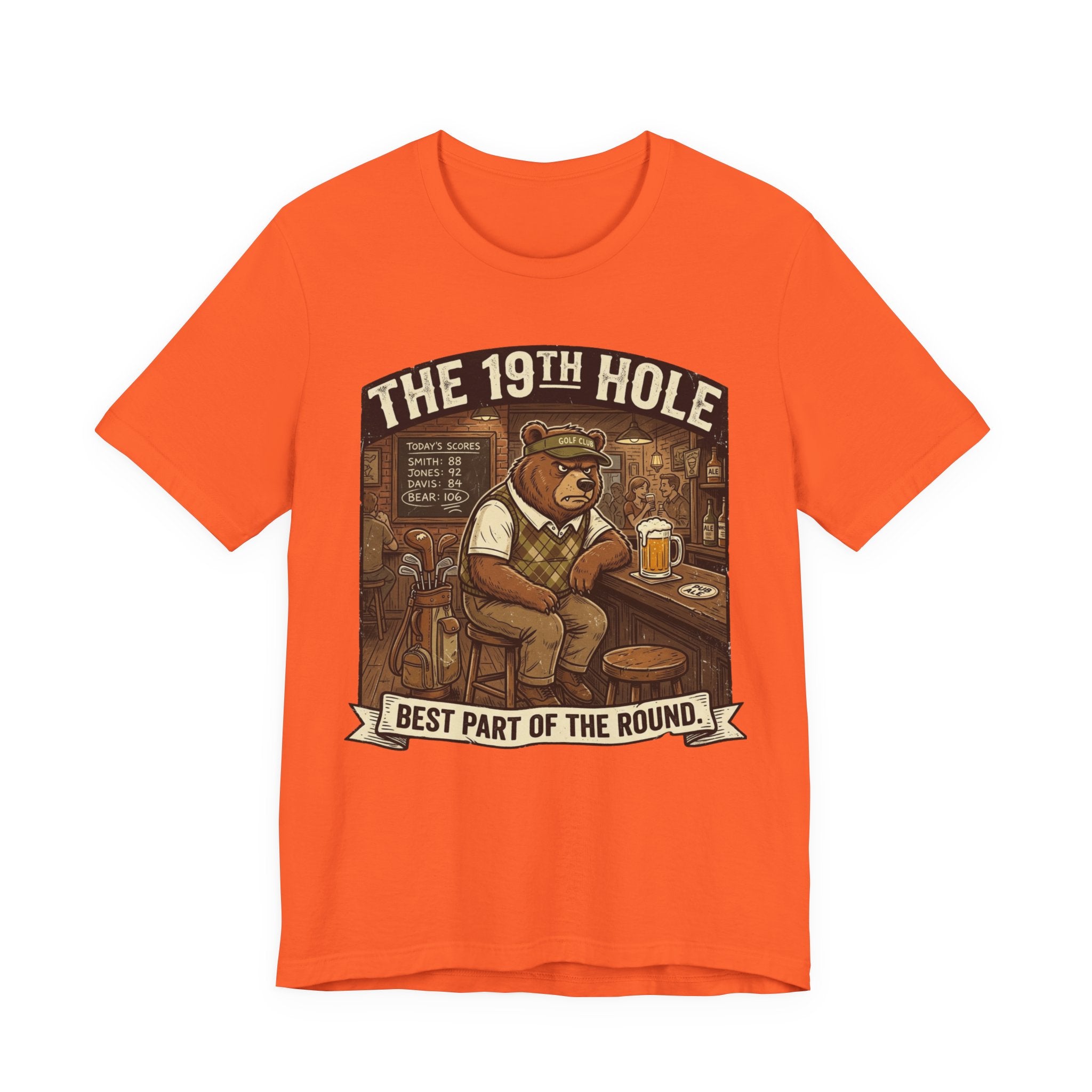 The 19th Hole Funny Golf T-Shirt | Golf Bar Humor | Golfer Gift Tee