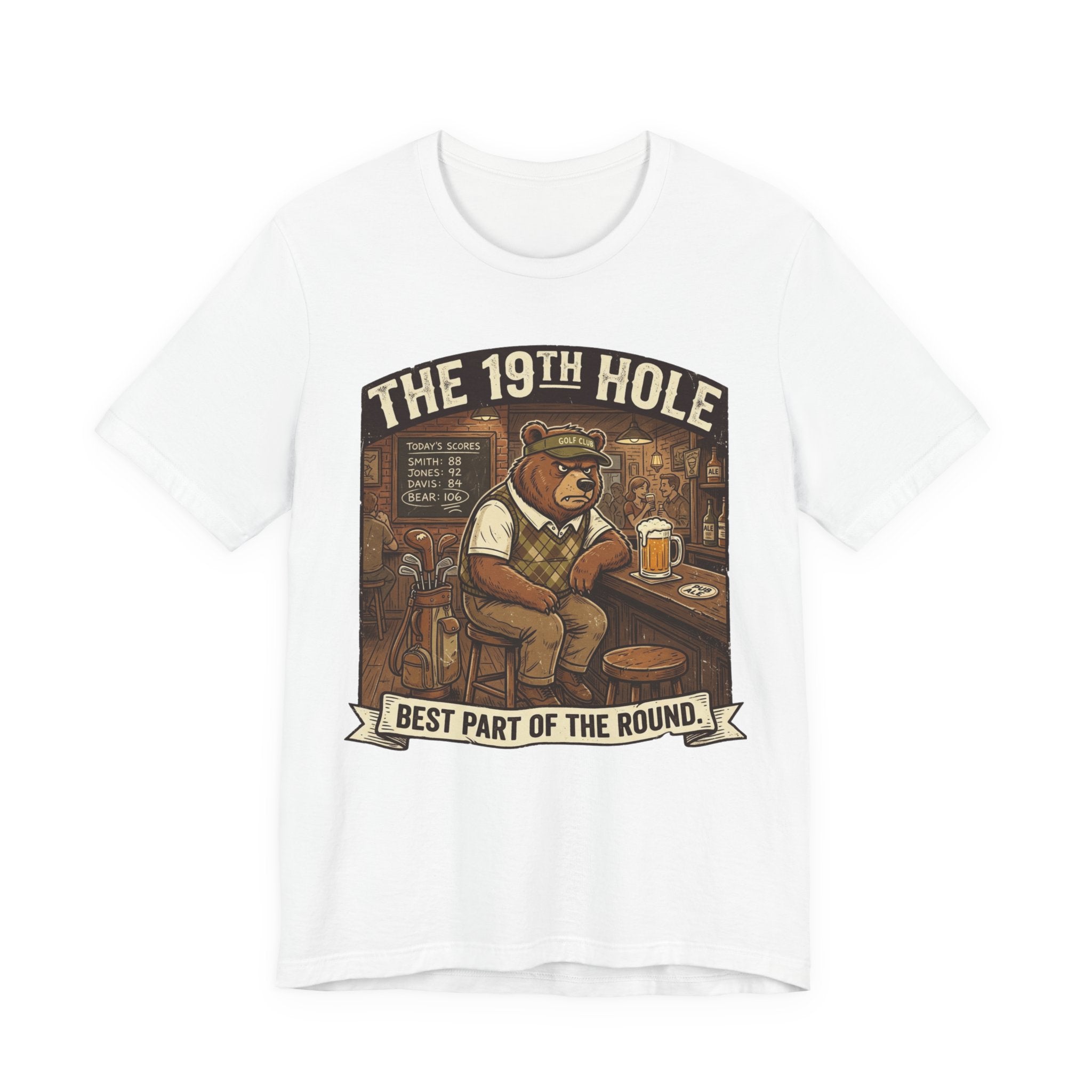 The 19th Hole Funny Golf T-Shirt | Golf Bar Humor | Golfer Gift Tee